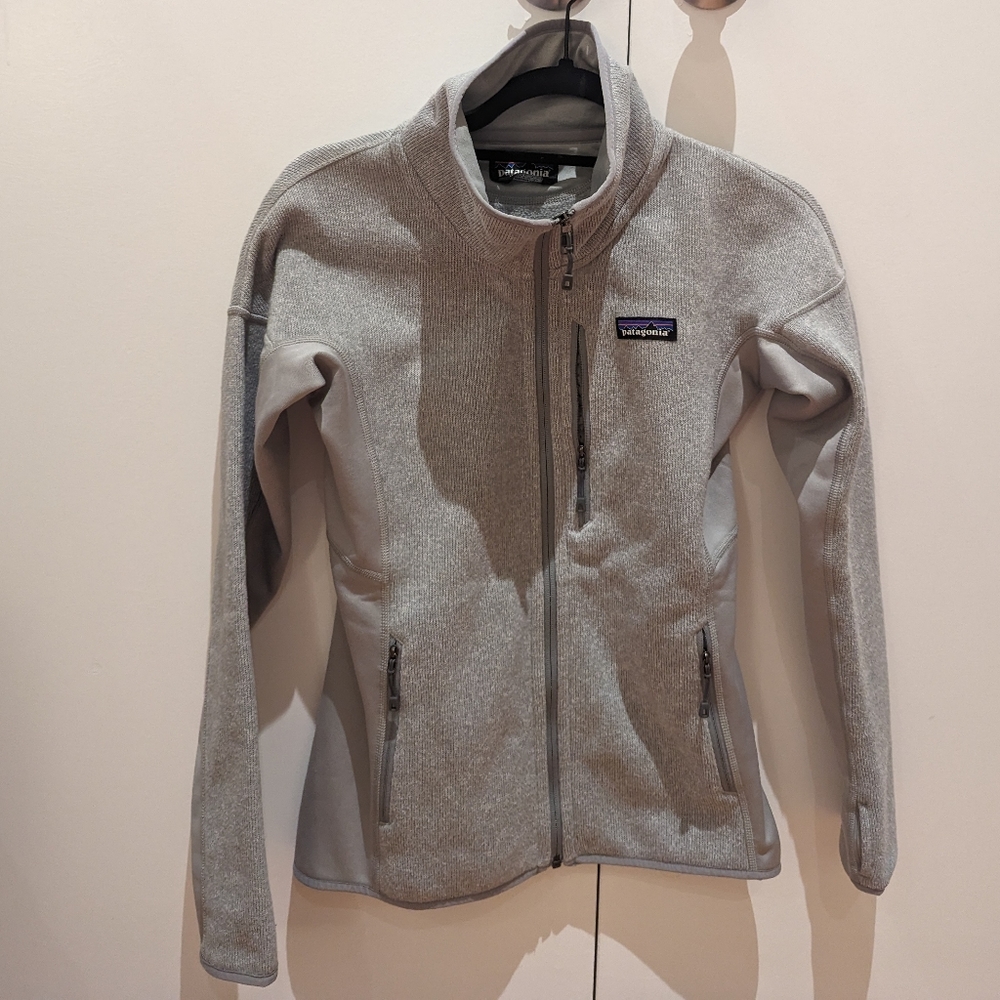 Patagonia Better Sweater Gray Full Zip Fleece Thumb Holes Jacket Women's XS